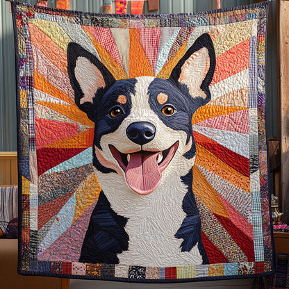 Starlight Heeler Quilted Blanket