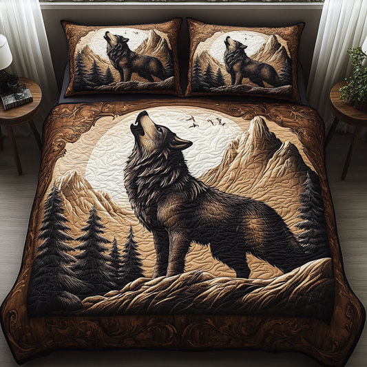 Starlit Prowler 3-Piece Quilted Bedding Set