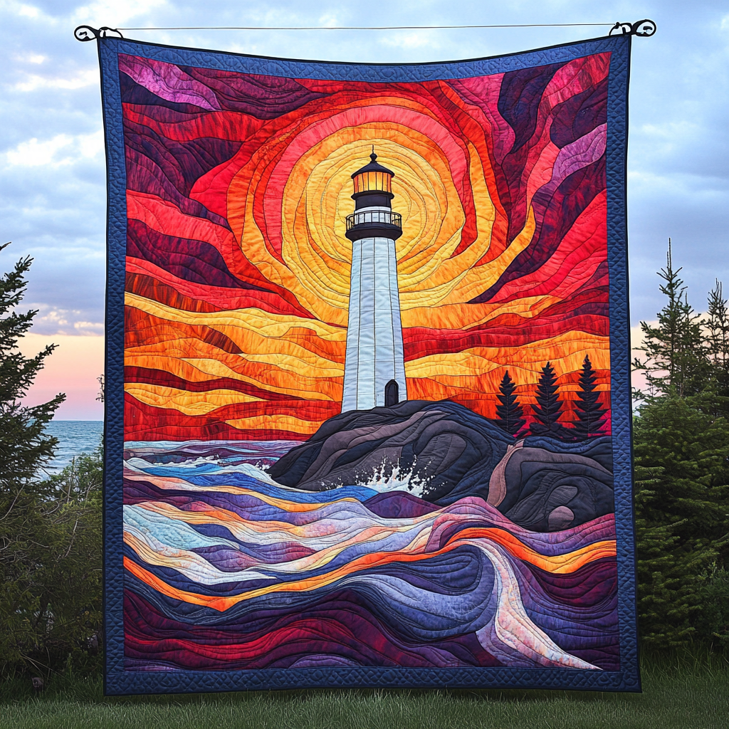 Starlit Watchtower Quilted Blanket