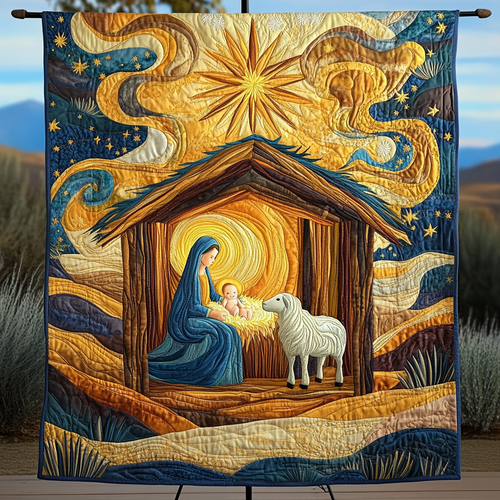 Starry Blessing Quilted Blanket
