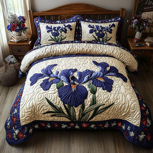 Starry Fields 3-Piece Quilted Bedding Set