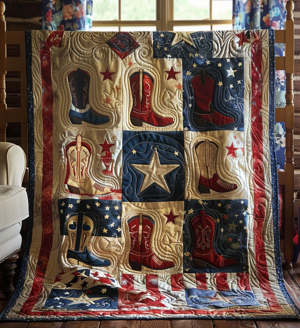 Stars & Spurs Spectacle Quilted Blanket