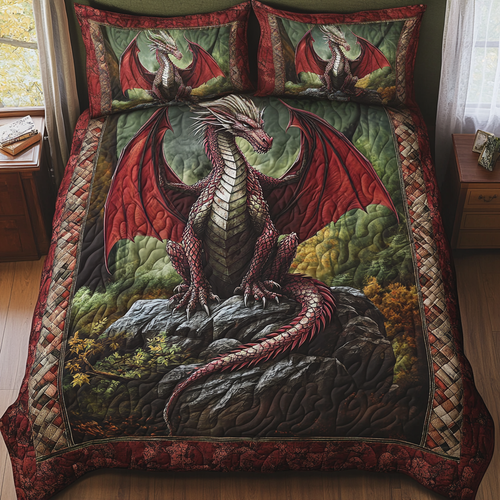 Stormfang 3-Piece Quilted Bedding Set