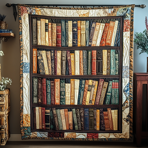 Story Stacks Quilted Blanket