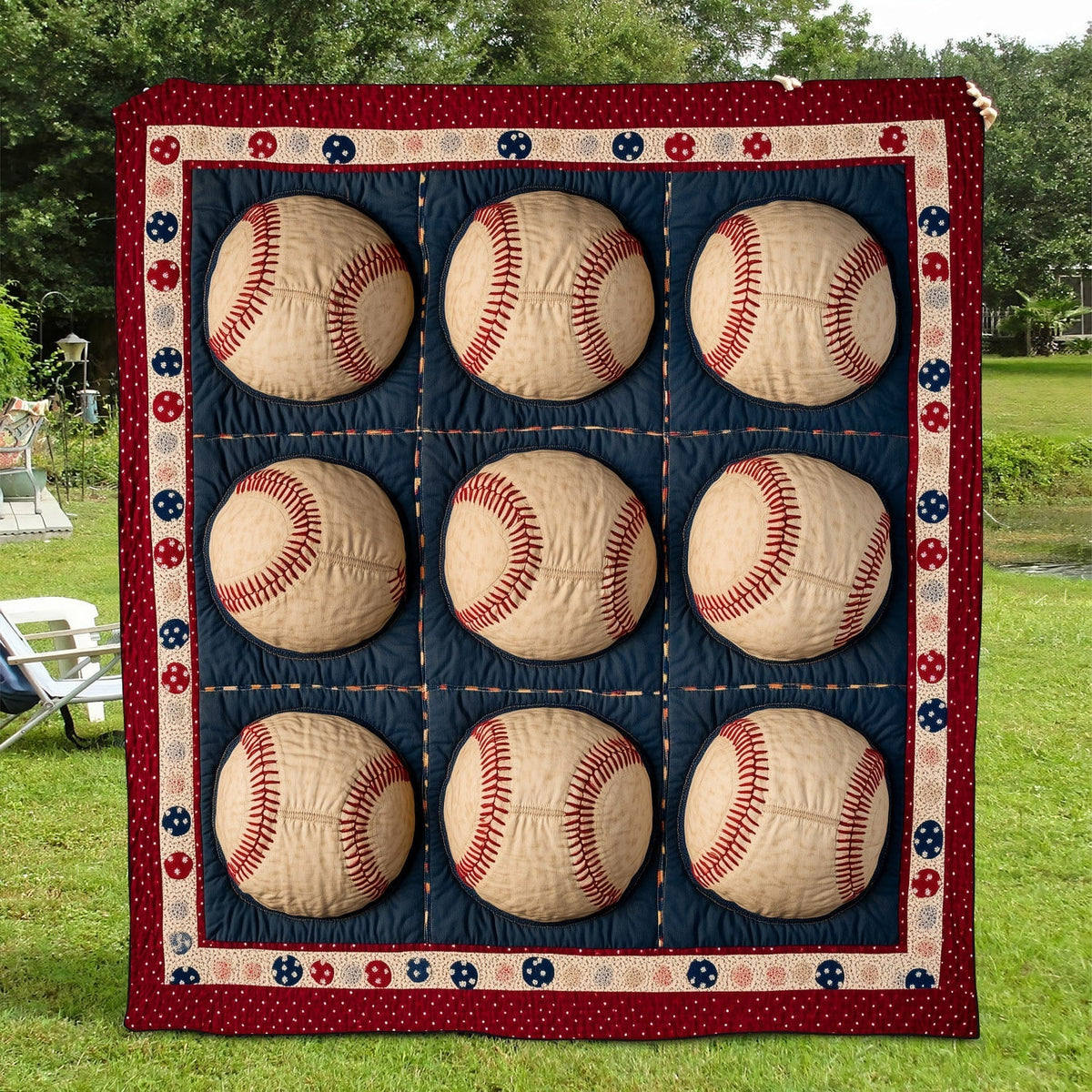 Strike Zone Quilted Blanket