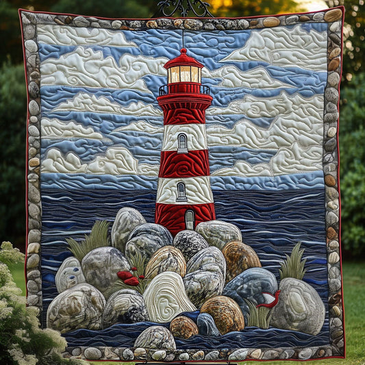 Striped Beacon Quilted Blanket