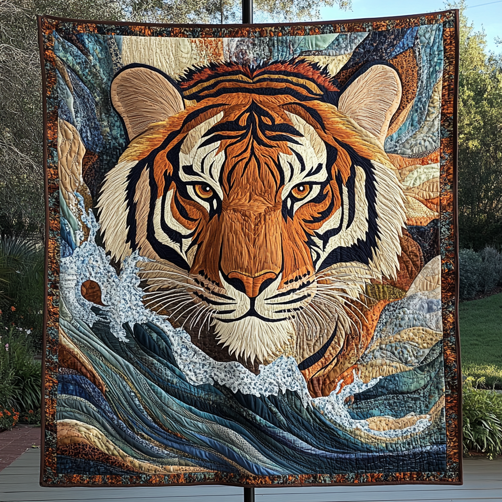 Stripes of Strength Quilted Blanket