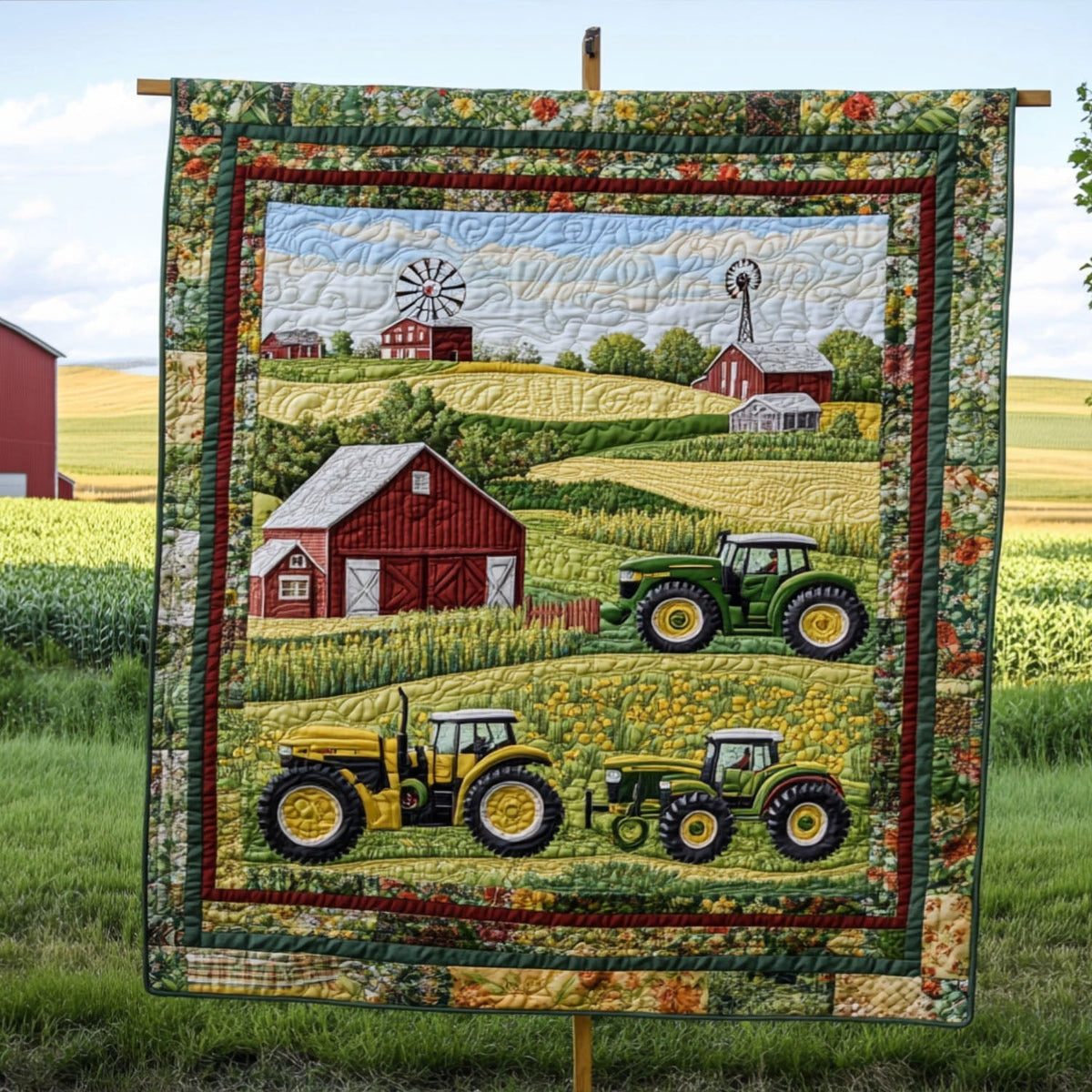 Summer Harvest Dreams Quilted Blanket