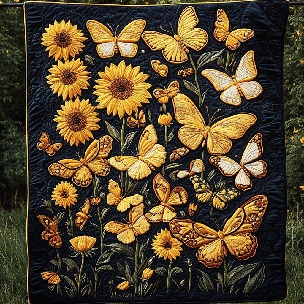 Sun Kissed Wings Quilted Blanket
