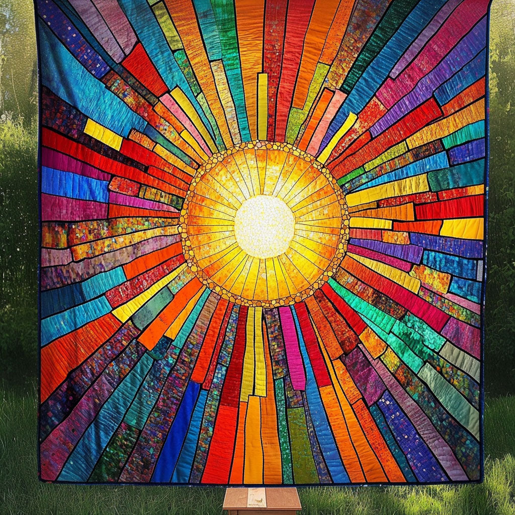 Sunburst Joy Quilted Blanket