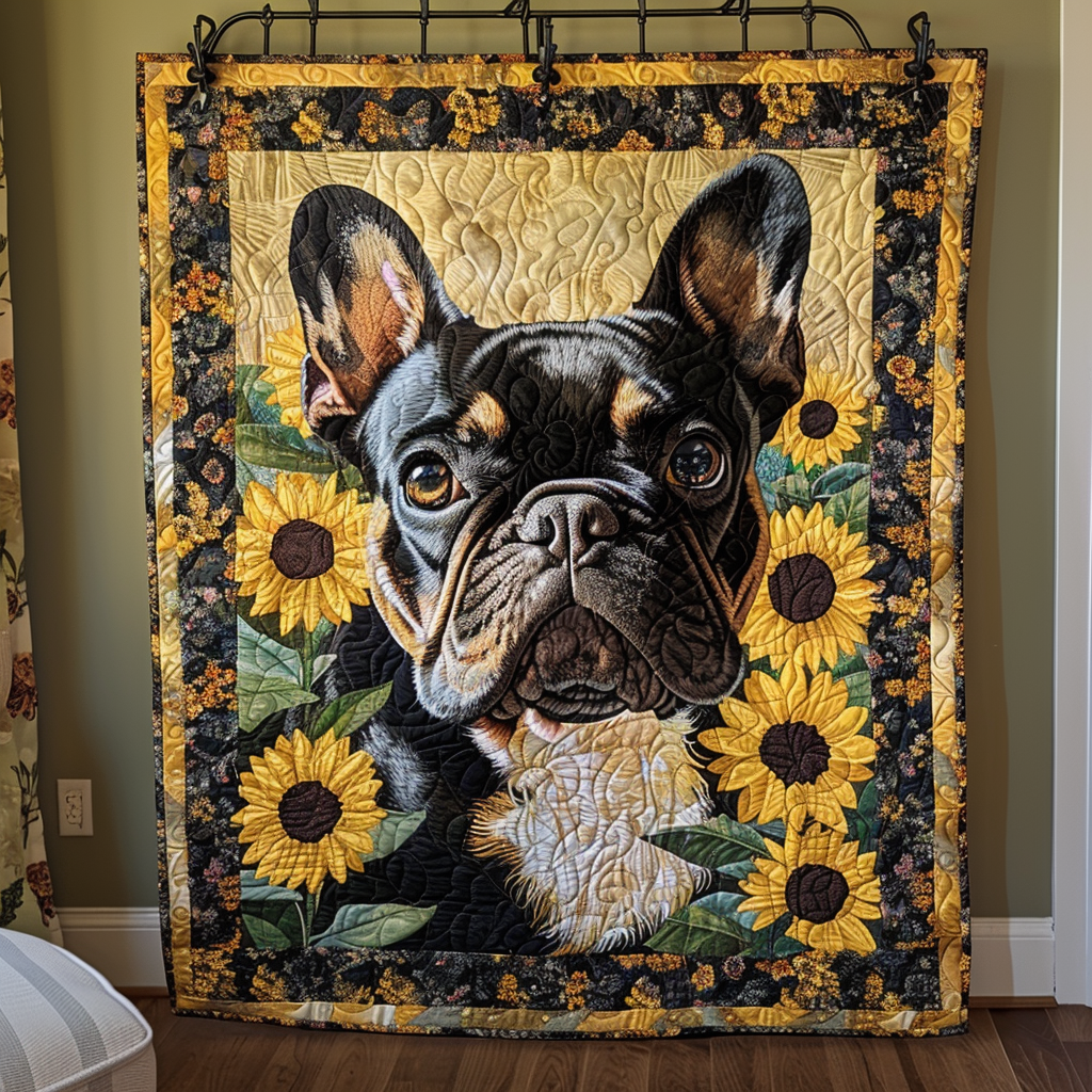 Sunflower Snout Quilted Blanket