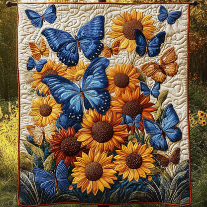 Sunflower Bliss Quilted Blanket