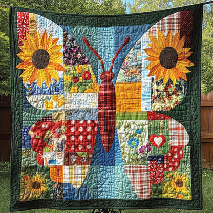 Sunflower Dream Quilted Blanket