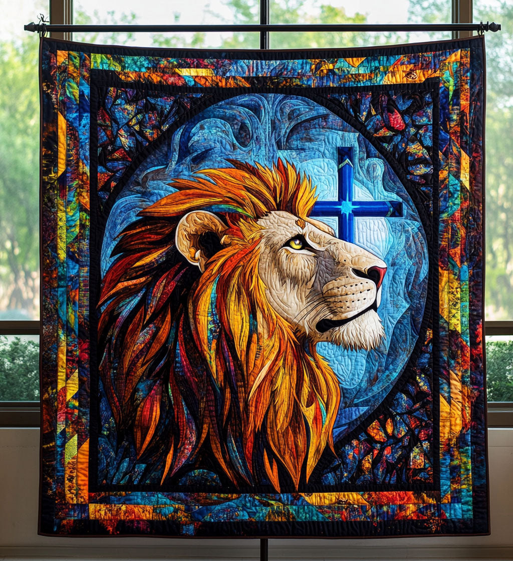 Sunlit Lionheart Quilted Blanket