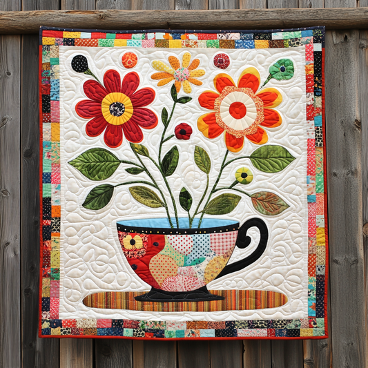 Sunny Steep Quilted Blanket