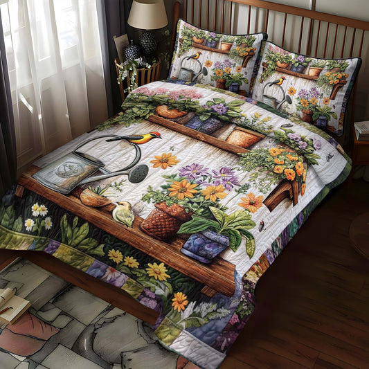 Sunny Steps 3-Piece Quilted Bedding Set