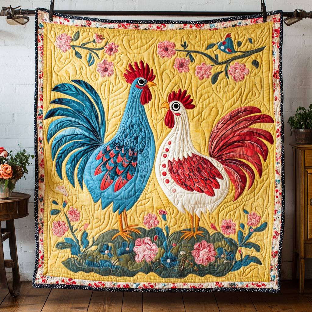 Sunrise Serenade Quilted Blanket
