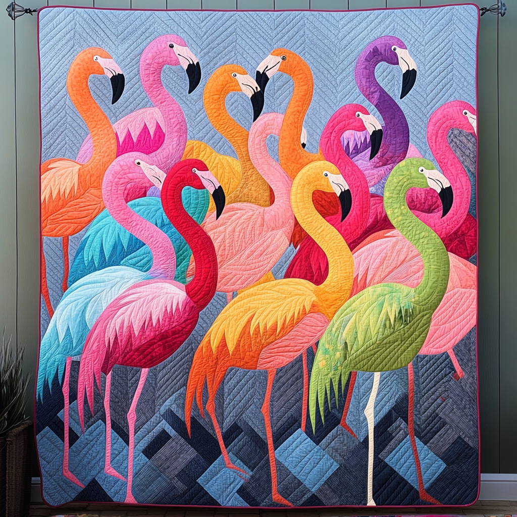 Sunset Strut Quilted Blanket