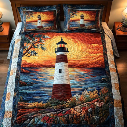Sunset Shores 3-Piece Quilted Bedding Set