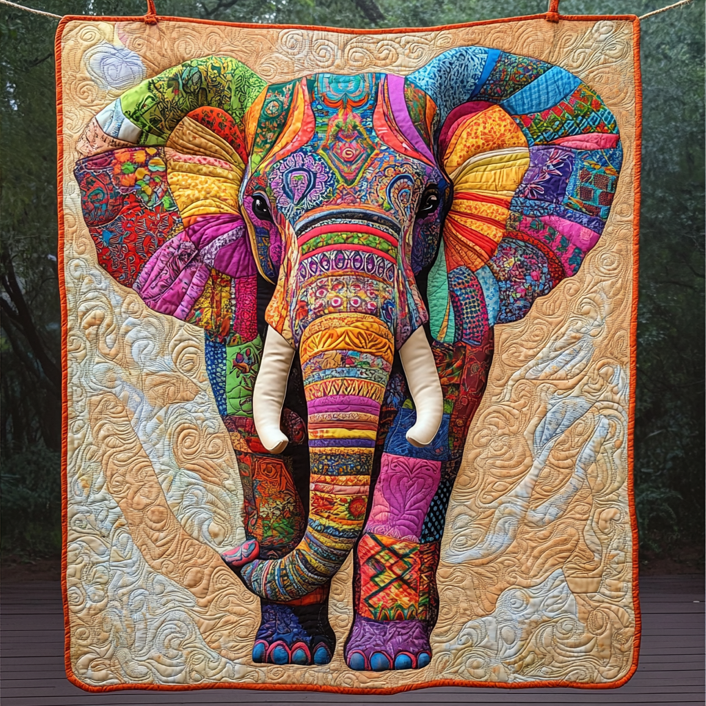 Sunset Strider Quilted Blanket