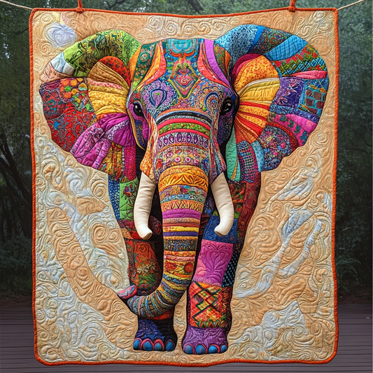 Sunset Strider Quilted Blanket