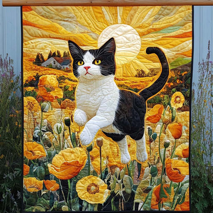 Sunset Stroll Quilted Blanket