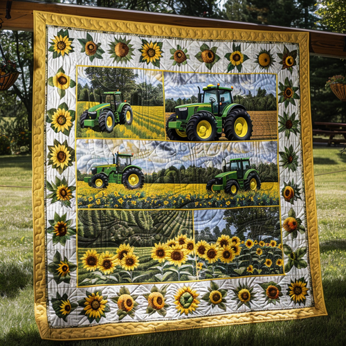 Sunshine Fields Quilted Blanket