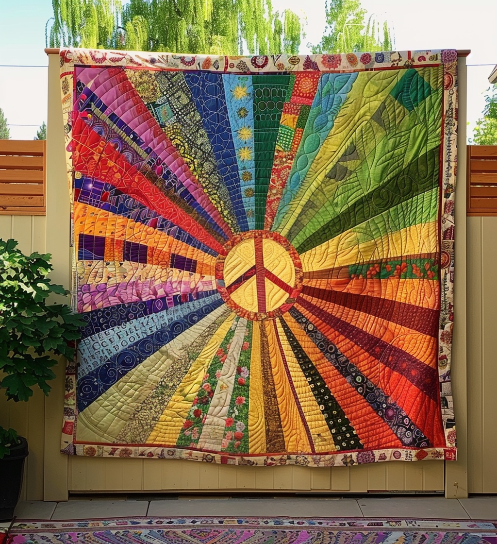 Sunshine Serenity  Quilted Blanket