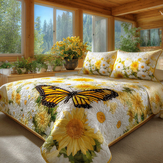 Sunshine Accent 3-Piece Quilted Bedding Set