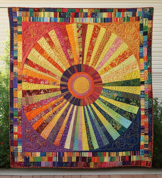 Sunshine Serenade Quilted Blanket