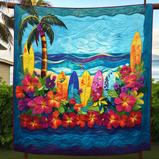 Surf Up Quilted Blanket