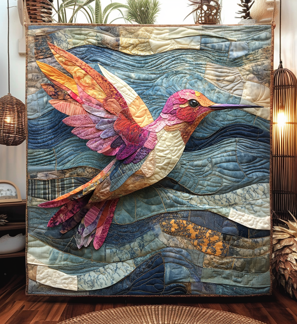 Sweet Flutter Quilted Blanket