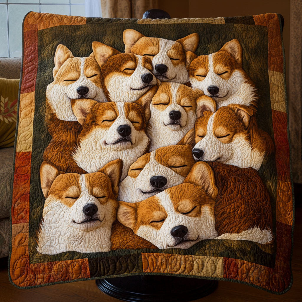 Sweet Puppy Snuggles Quilted Blanket