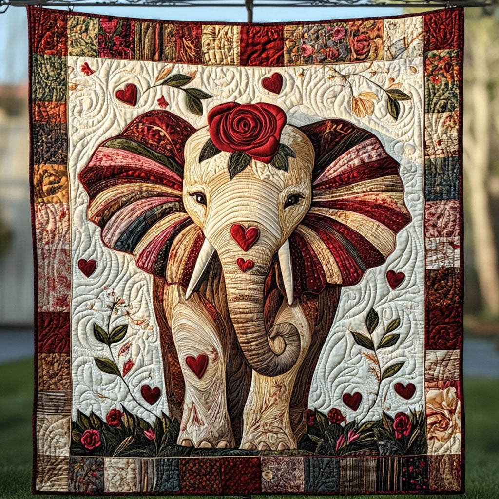 Sweet Trunk Quilted Blanket