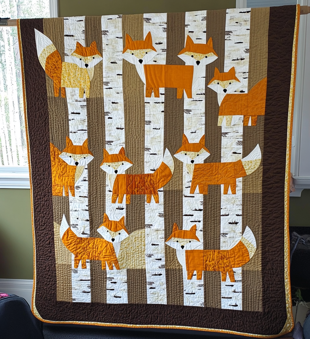 Sylvan Shadows Quilted Blanket