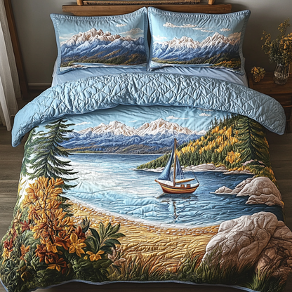 Tahoe Tranquility 3-Piece Quilted Bedding Set