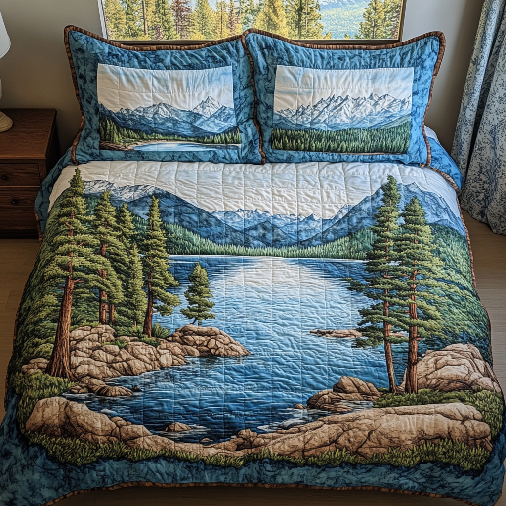 Tahoe Vibes 3-Piece Quilted Bedding Set