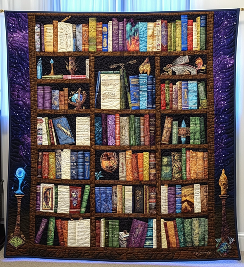 Tales And Tomes Quilted Blanket