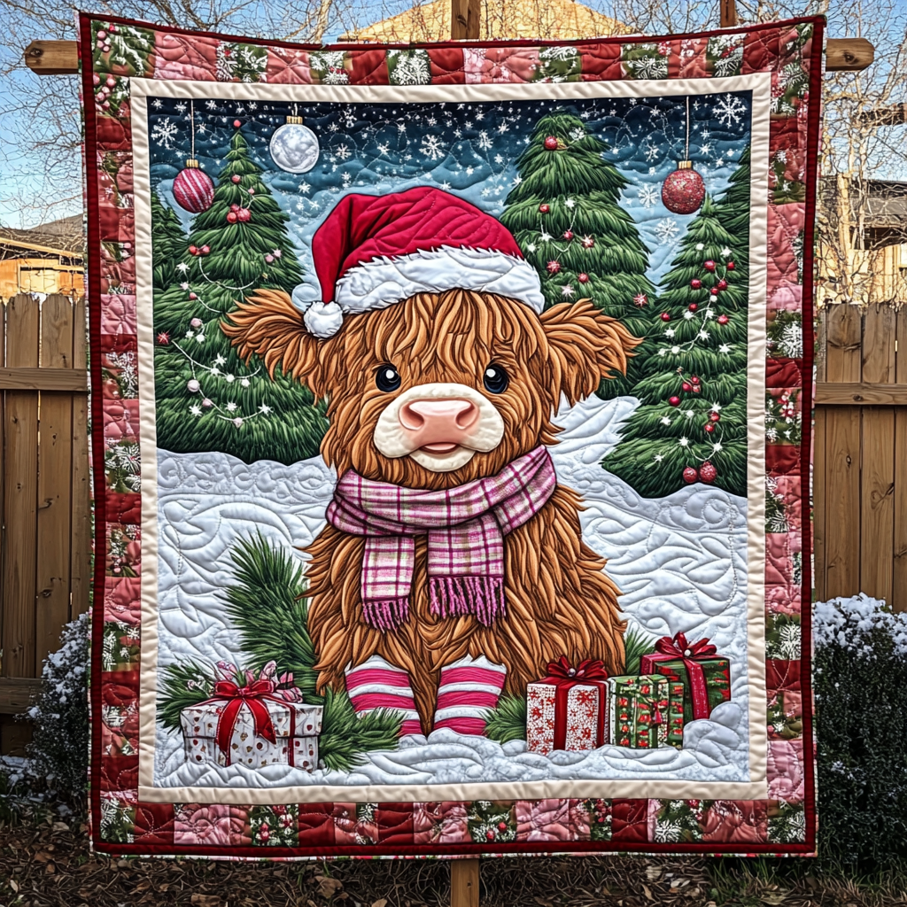 Tartan Tidings Quilted Blanket
