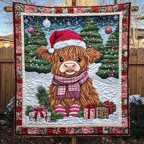 Tartan Tidings Quilted Blanket