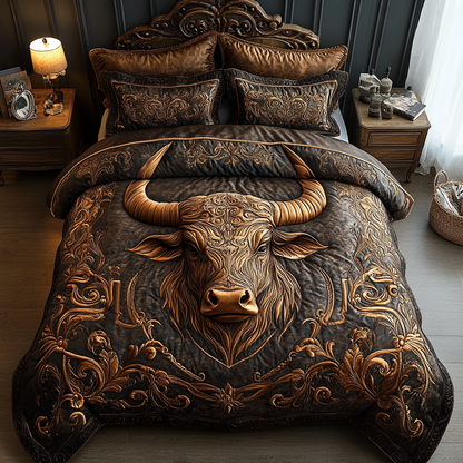 Taurus 3-Piece Quilted Bedding Set