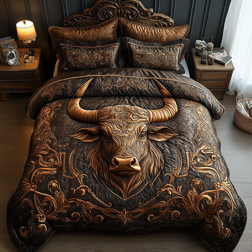 Taurus 3-Piece Quilted Bedding Set