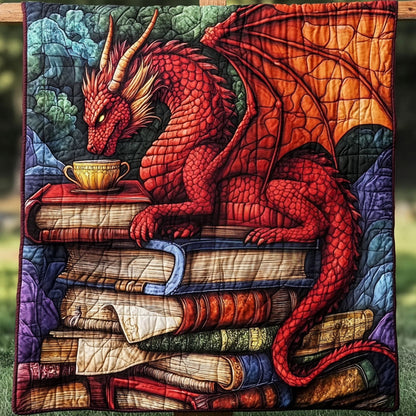 Teacup Flame Watcher Quilted Blanket