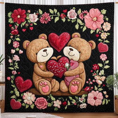 Teddy Serenade Quilted Blanket