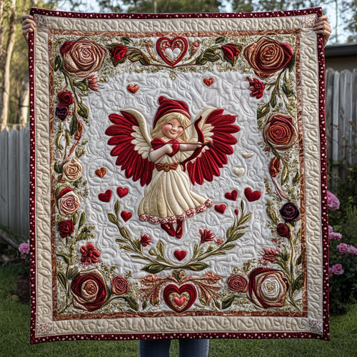 Tender Valentine Quilted Blanket