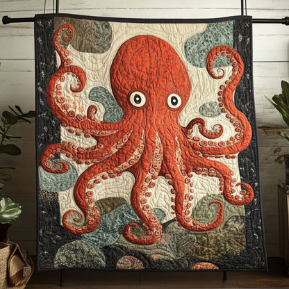 Tentacle Beauty Quilted Blanket
