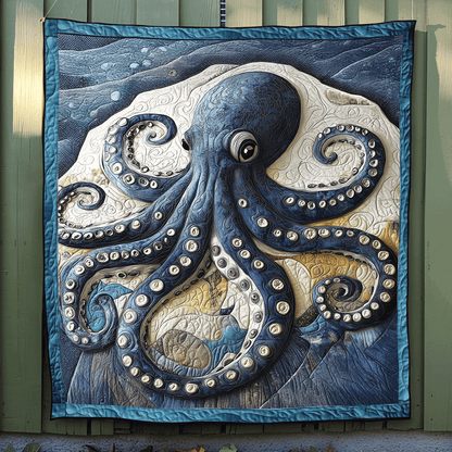 Tentacle Dance Quilted Blanket