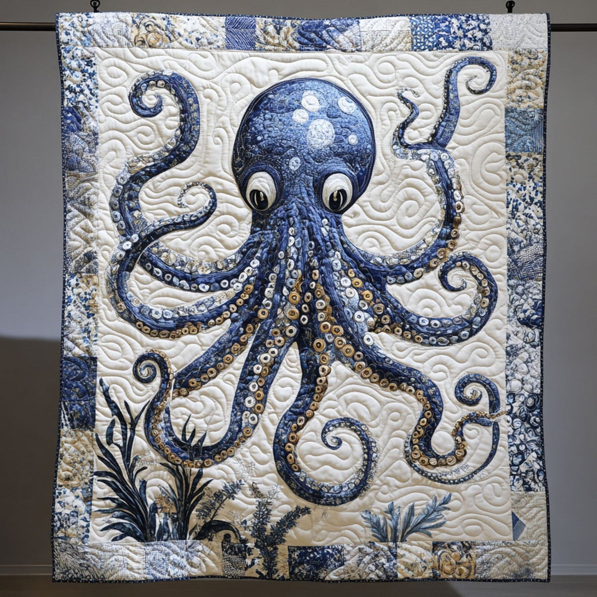 Tentacles of Wonder Quilted Blanket