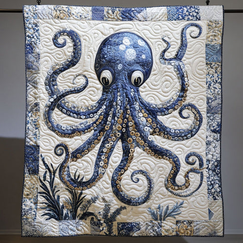 Tentacles of Wonder Quilted Blanket