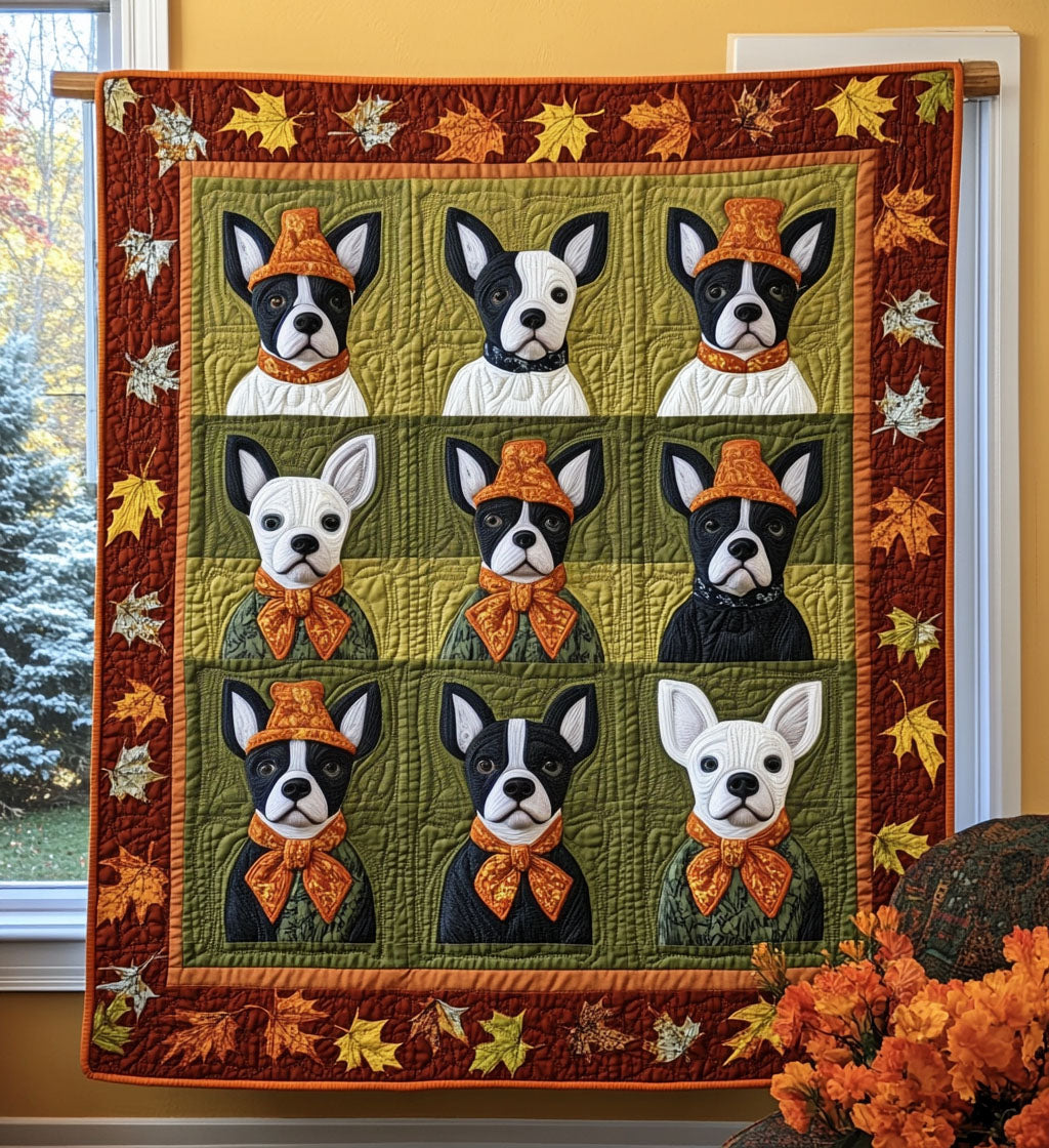 Terrier Delight Quilted Blanket